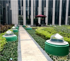 廣發(fā)金融中心無電照明系統(tǒng)室外效果圖 /